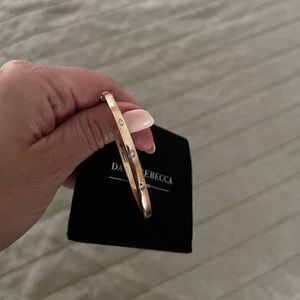 Dana Rebecca Designs Alexa Jordyn Inlay Marquise Bracelet, 14K Rose Gold